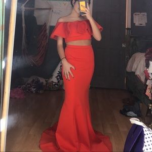 Red jovani prom dress